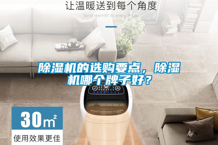 除濕機的選購要點，除濕機哪個牌子好？