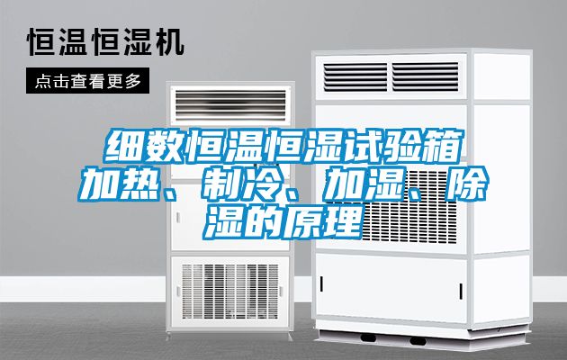 細數恒溫恒濕試驗箱加熱、制冷、加濕、除濕的原理