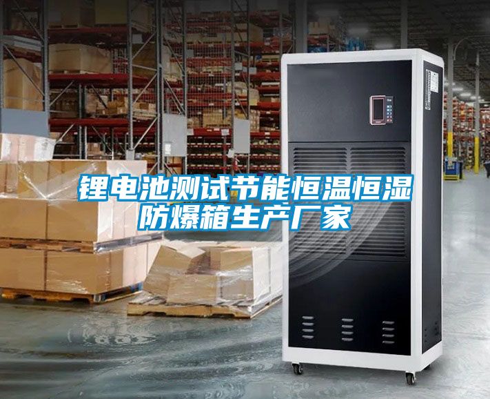 鋰電池測(cè)試節(jié)能恒溫恒濕防爆箱生產(chǎn)廠家