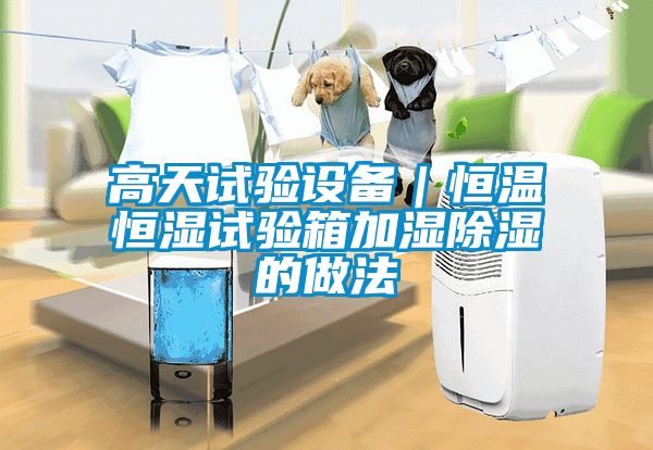 高天試驗設備｜恒溫恒濕試驗箱加濕除濕的做法