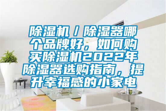 除濕機／除濕器哪個品牌好，如何購買除濕機2022年除濕器選購指南，提升幸福感的小家電