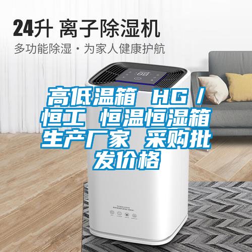 高低溫箱 HG／恒工 恒溫恒濕箱生產廠家 采購批發價格