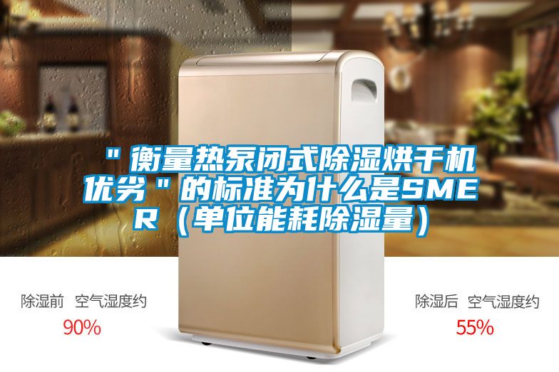 ＂衡量熱泵閉式除濕烘干機優劣＂的標準為什么是SMER（單位能耗除濕量）