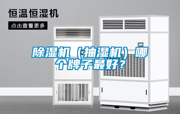 除濕機（抽濕機）哪個牌子最好？