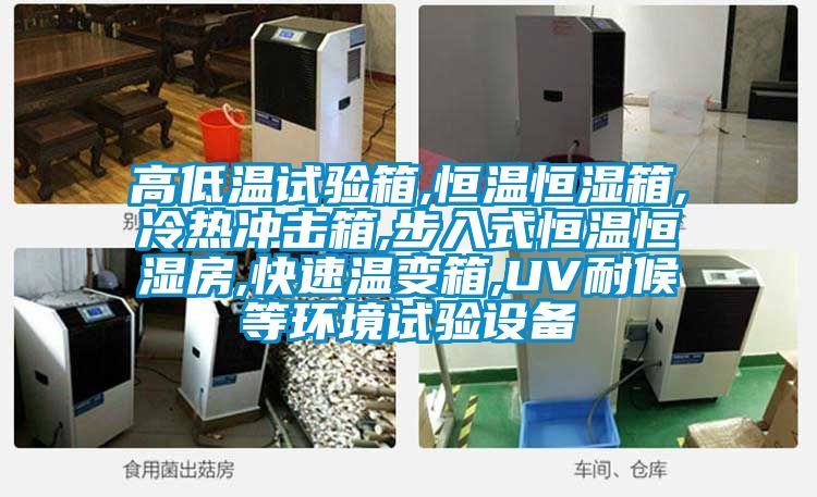 高低溫試驗箱,恒溫恒濕箱,冷熱沖擊箱,步入式恒溫恒濕房,快速溫變箱,UV耐候等環境試驗設備