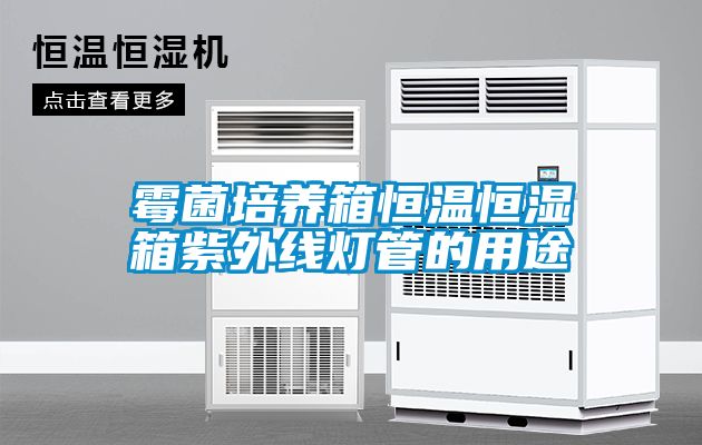 霉菌培養箱恒溫恒濕箱紫外線燈管的用途