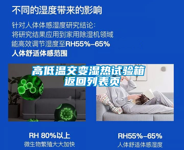 高低溫交變濕熱試驗箱 返回列表頁