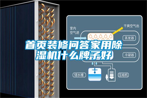 首頁裝修問答家用除濕機什么牌子好