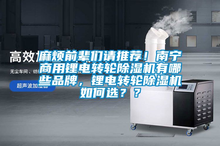 麻煩前輩們請推薦！南寧商用鋰電轉(zhuǎn)輪除濕機(jī)有哪些品牌，鋰電轉(zhuǎn)輪除濕機(jī)如何選？？