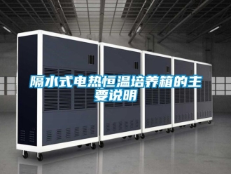 知識百科隔水式電熱恒溫培養箱的主要說明
