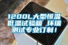 1200L大型恒溫低溫試驗箱 環瑞測試專業訂制！