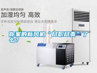 行業(yè)新聞你家的新風(fēng)機“盡職盡責(zé)”了么？