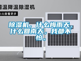 企業(yè)新聞除濕機(jī)，什么梅雨天，什么回南天，我都不怕。