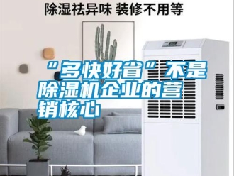 常見(jiàn)問(wèn)題“多快好省”不是除濕機(jī)企業(yè)的營(yíng)銷核心