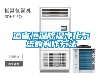 知識百科酒窖恒溫除濕凈化系統的制作方法