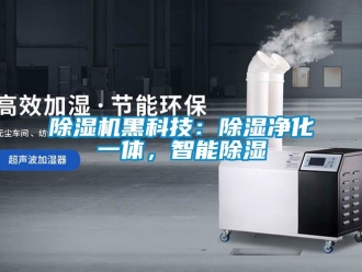 行業新聞除濕機黑科技：除濕凈化一體，智能除濕