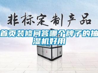 企業新聞首頁裝修問答哪個牌子的抽濕機好用