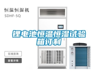 知識(shí)百科鋰電池恒溫恒濕試驗(yàn)箱訂制
