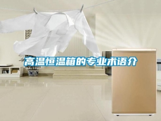 知識百科高溫恒溫箱的專業術語介