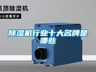 行業(yè)新聞除濕機(jī)行業(yè)十大名牌是哪些