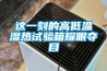 這一刻的高低溫濕熱試驗箱耀眼奪目