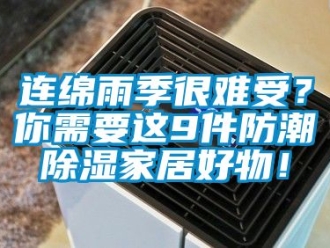 常見問題連綿雨季很難受？你需要這9件防潮除濕家居好物！