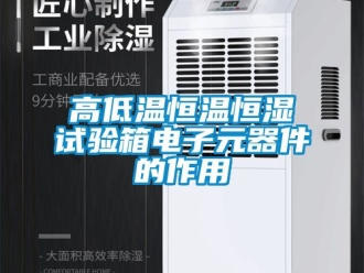知識百科高低溫恒溫恒濕試驗箱電子元器件的作用