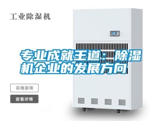 知識(shí)百科專業(yè)成就王道：除濕機(jī)企業(yè)的發(fā)展方向