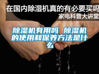 行業新聞除濕機有用嗎 除濕機的使用和保養方法是什么