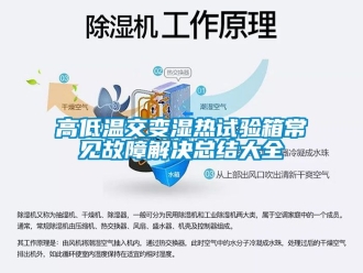 常見問題高低溫交變濕熱試驗箱常見故障解決總結大全