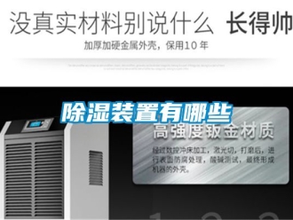 行業新聞除濕裝置有哪些